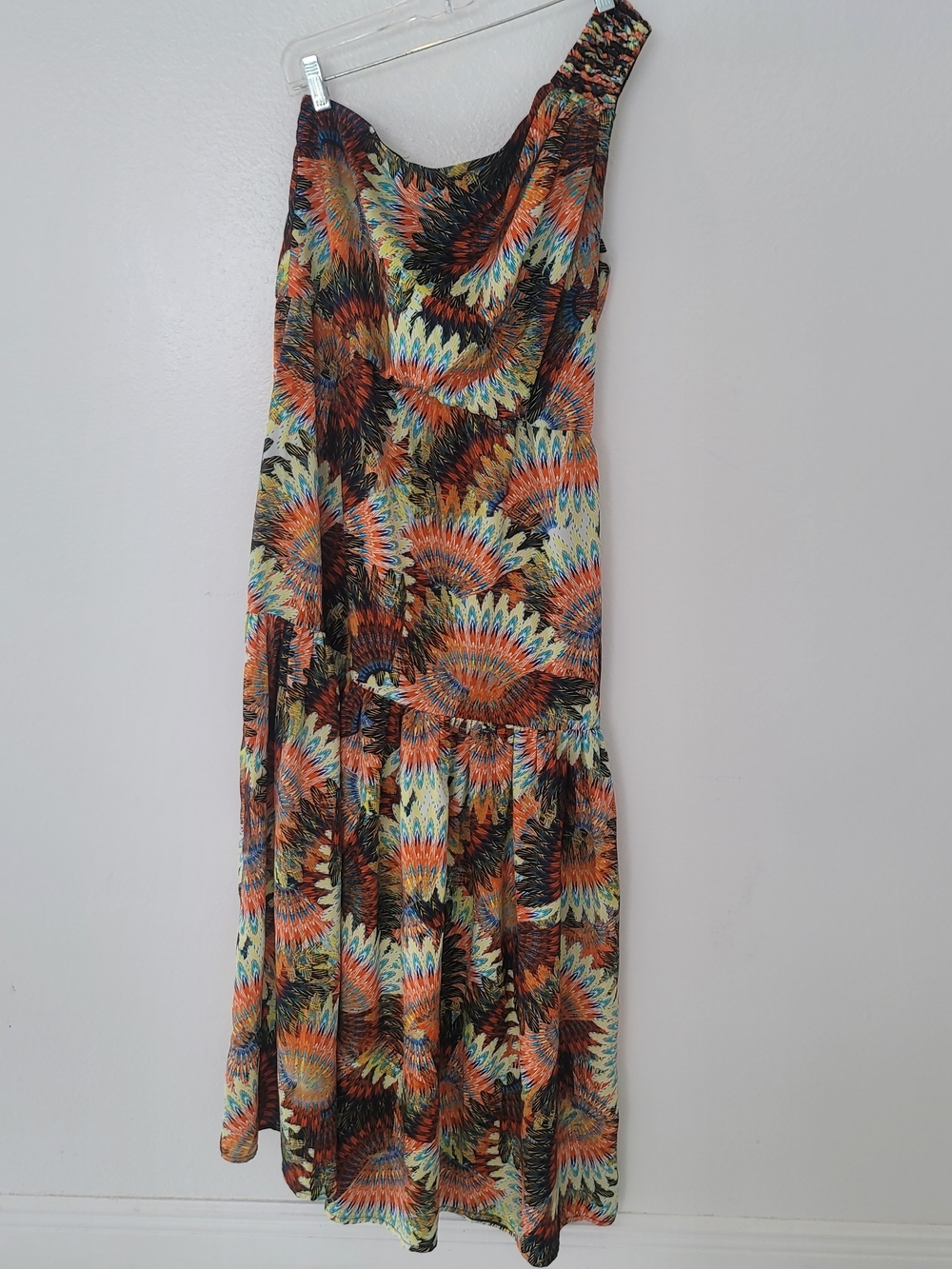 Maggy London Black Dress with Multicolor Trim Size 8